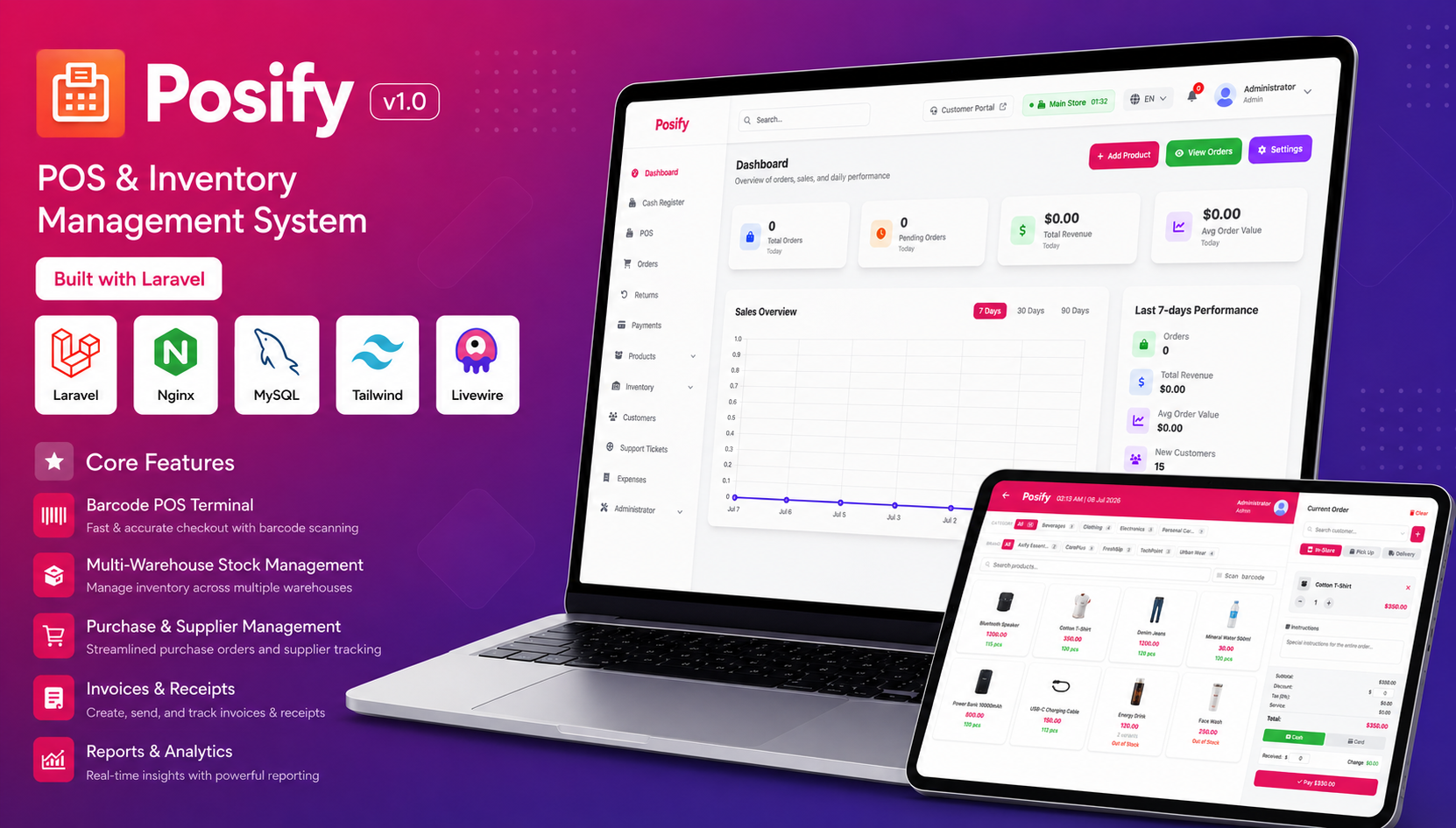 Posify POS — Complete Point of Sale System